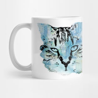 Beautiful watercolor cat face Mug